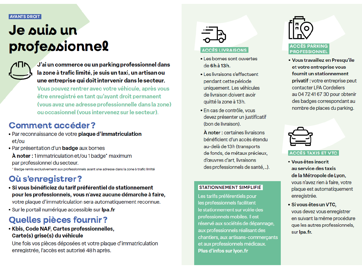 Accès professionnel